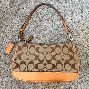 Coach Y2K Demi mini bag brown signature vintage